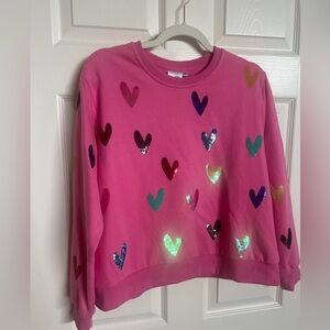 Queen of Sparkles heart sweatshirt